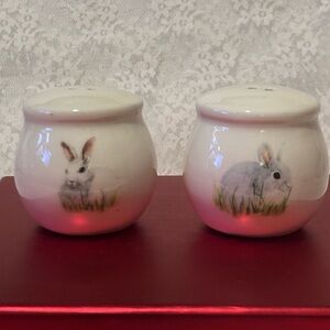 Charming Rabbit Salt and Pepper Shakers